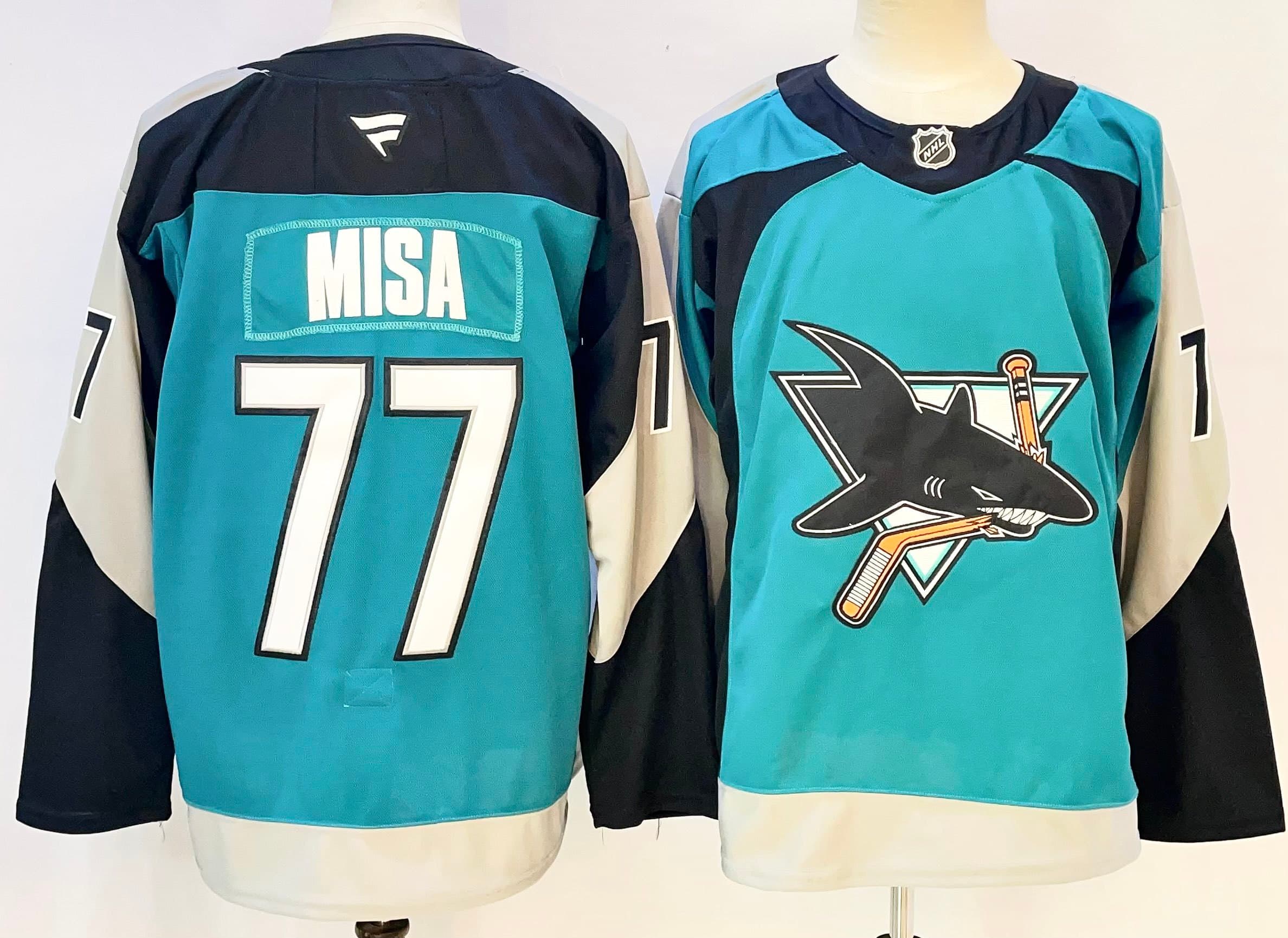 San Jose Sharks    hockey jersey  77  Misa