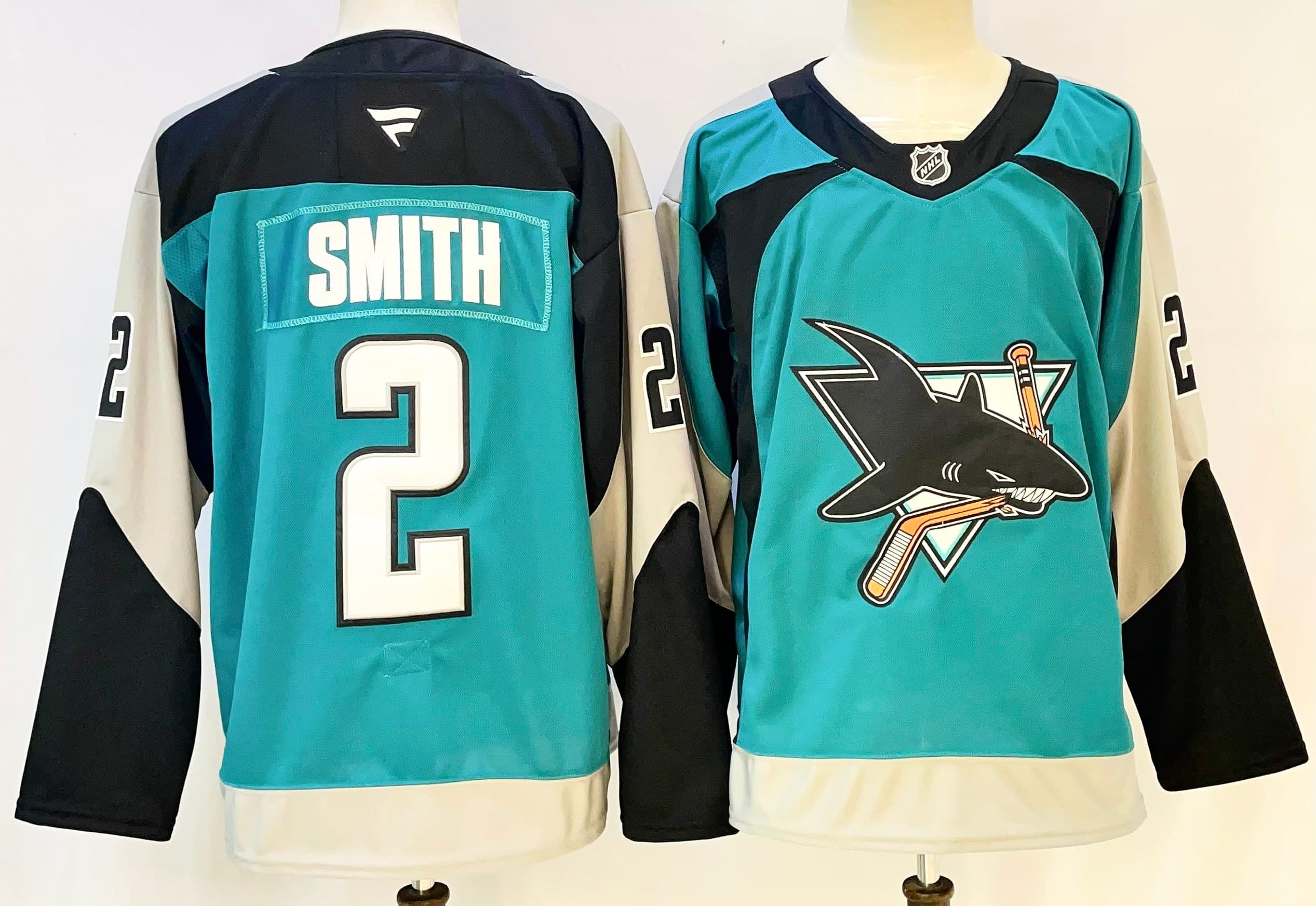 San Jose Sharks   2  Smith hockey jersey