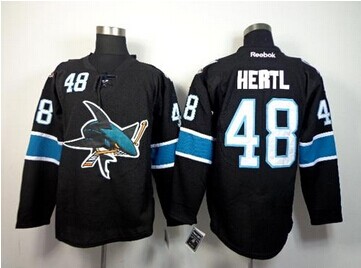 San Jose Sharks #48 Tomas Hertl Black Stitched NHL Jersey