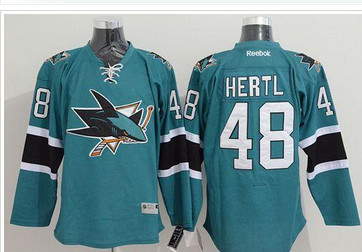 San Jose Sharks #48 Tomas Hertl Teal Stitched NHL Jersey
