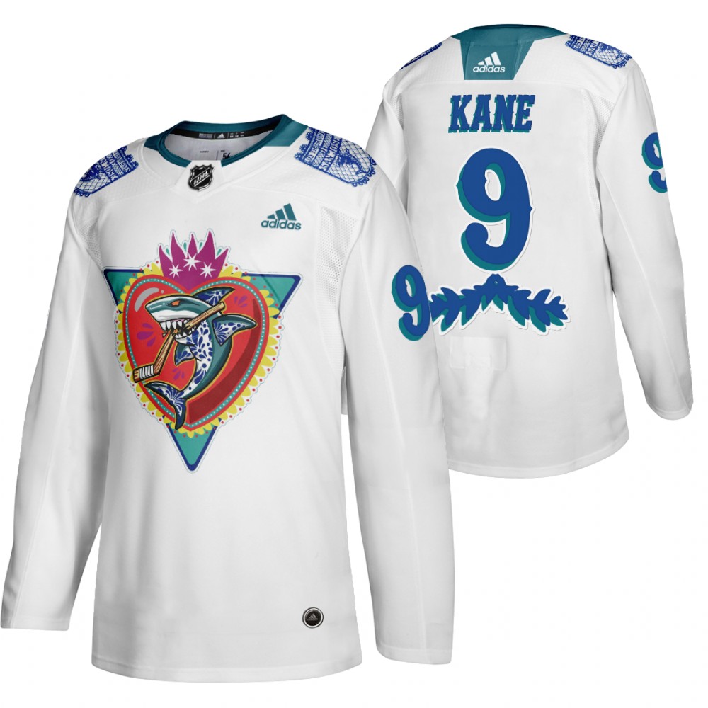 San Jose Sharks Evander Kane White 2021 Los Tiburones Night Special Jersey