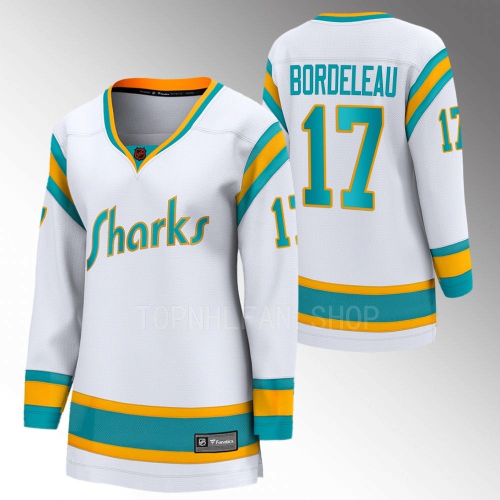 San Jose Sharks Thomas Bordeleau Women White 2022 Special Edition 2.0 Jersey