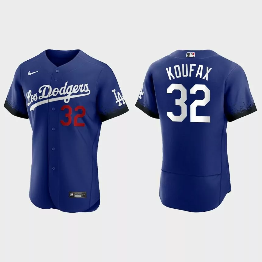 Sandy Koufax Los Angeles Dodgers 2021 City Connect Authentic Jersey – Royal