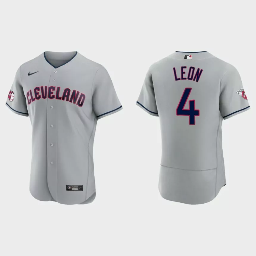 Sandy Leon Cleveland Guardians Authentic Jersey – Gray