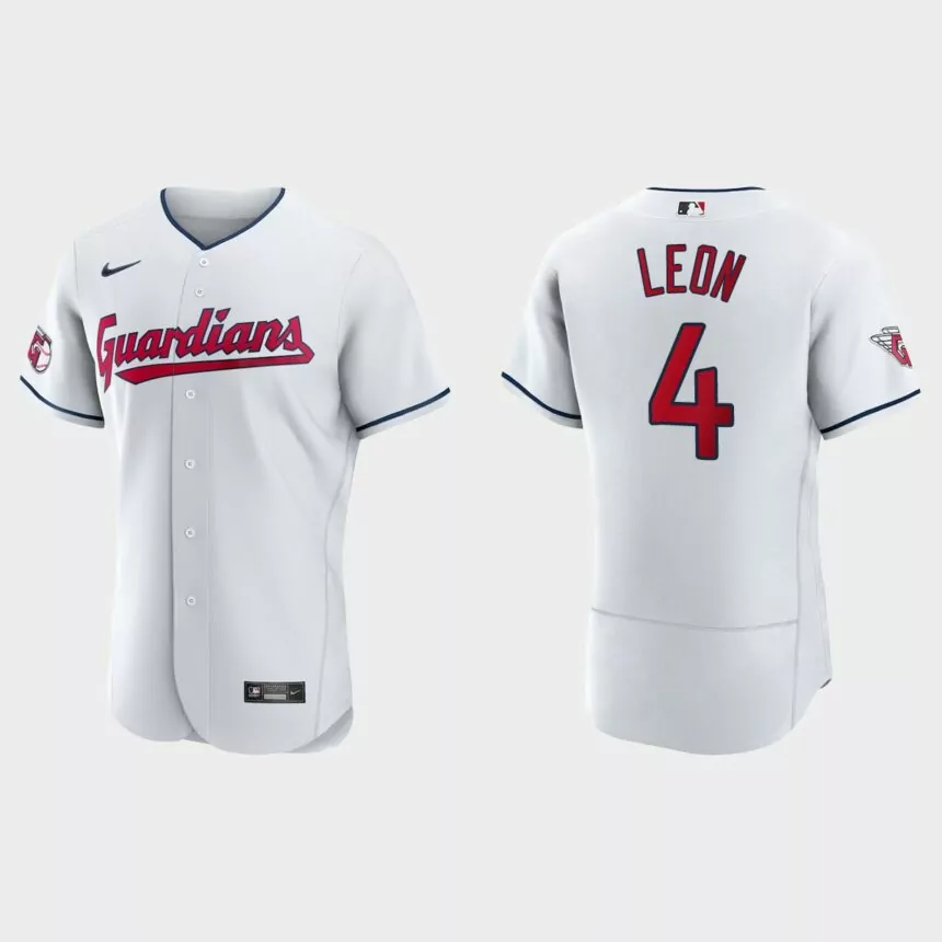 Sandy Leon Cleveland Guardians Authentic Jersey – White
