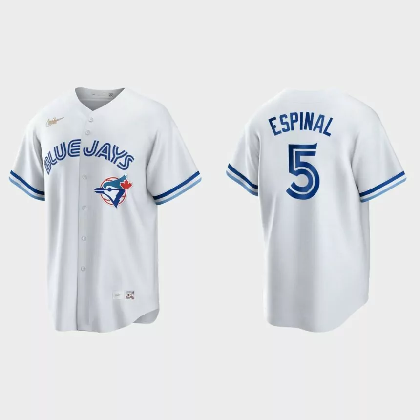 Santiago Espinal Toronto Blue Jays Cooperstown Collection Jersey – White