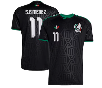 Santiago Gimenez Mexico National Team adidas 2026 Third Replica Jersey - Black