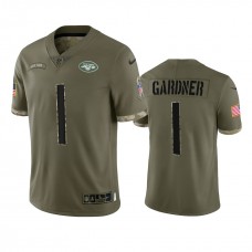 Sauce Gardner New York Jets Nike Olive 2022 Salute To Service Limited Jersey