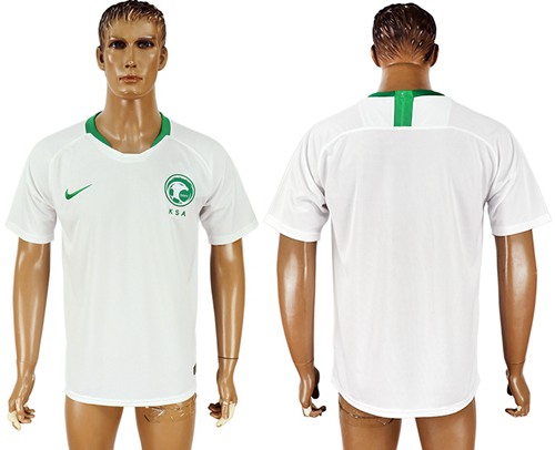 Saudi Arabia Blank Home Soccer Country Jersey