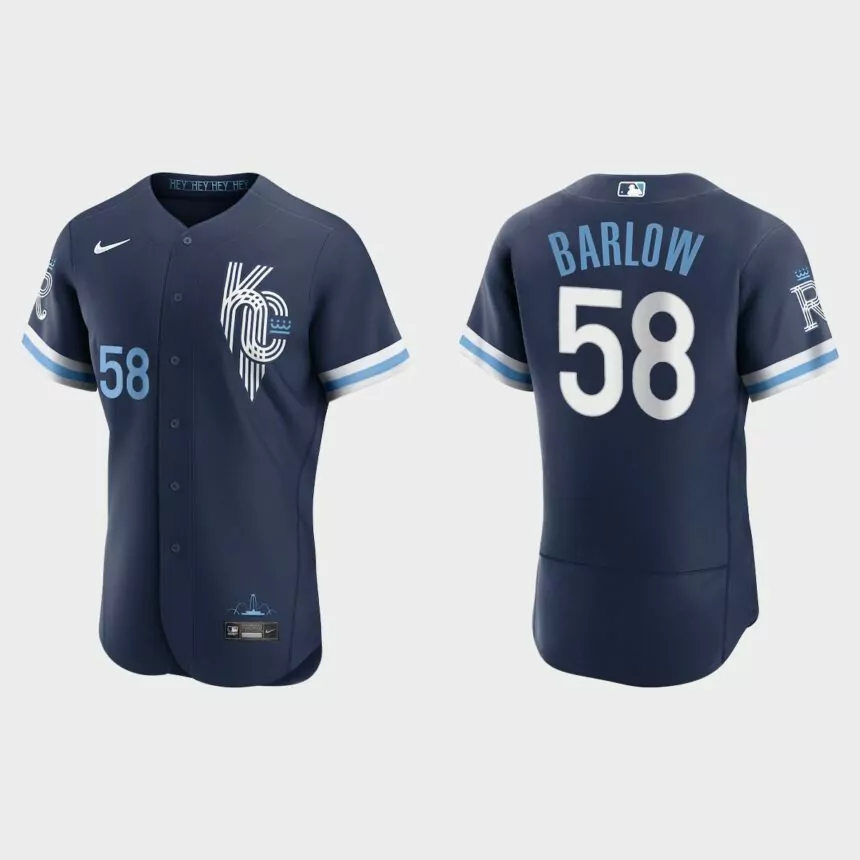 Scott Barlow Kansas City Royals 2022 City Connect Authentic Jersey – Navy