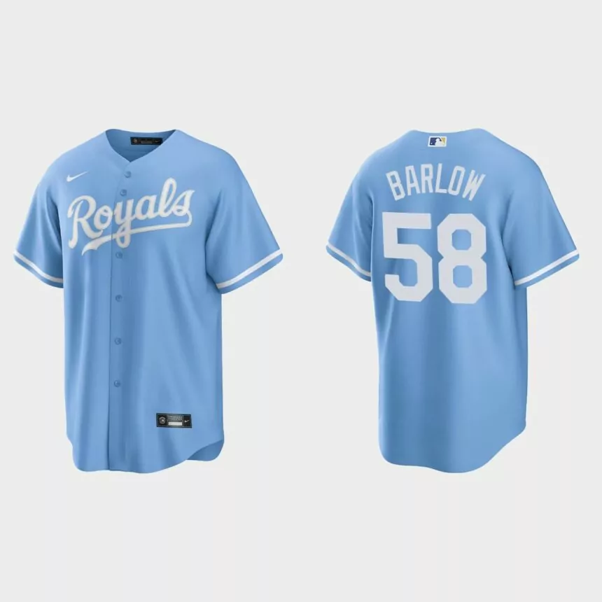 Scott Barlow Kansas City Royals Replica Alternate Jersey – Blue