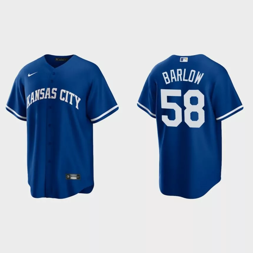 Scott Barlow Kansas City Royals Replica Alternate Jersey – Royal