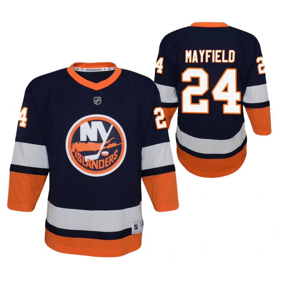 Scott Mayfield New York Islanders 2021 Reverse Retro Blue Youth Jersey Special Edition