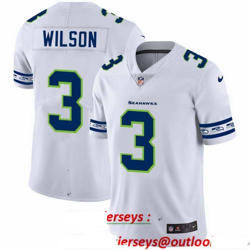 Seahawks 3 Russell Wilson White 2019 New Vapor Untouchable Limited Jersey