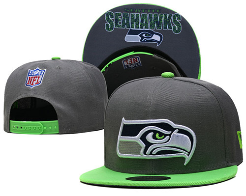 Seahawks Gray Snapback Hat --TX