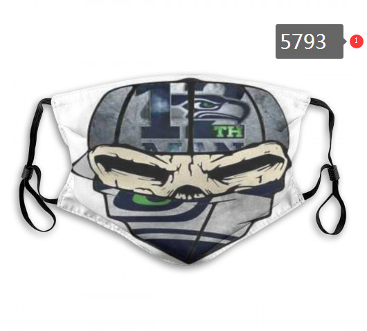 Seahawks Skull Mask with PM2.5 Filter Double Protection  (3)