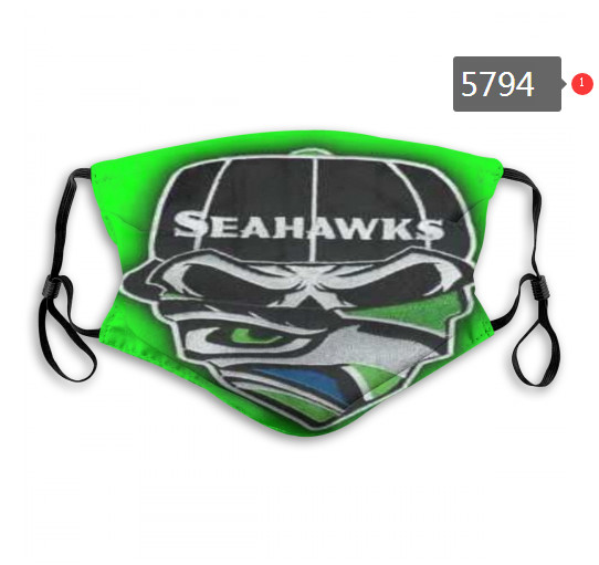 Seahawks Skull Mask with PM2.5 Filter Double Protection  (4)