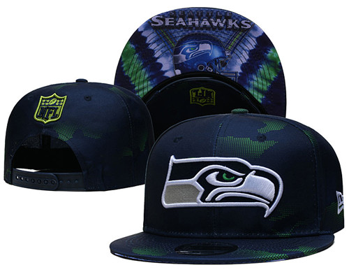 Seahawks Snapback Navy Hat --YD