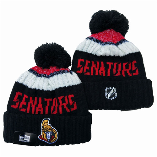 Seahawks Team Logo Black Pom Knit Hat YD