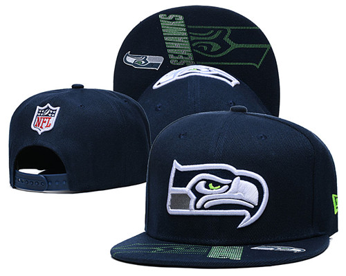Seahawks Team Logo Navy Adjustable Hat GS