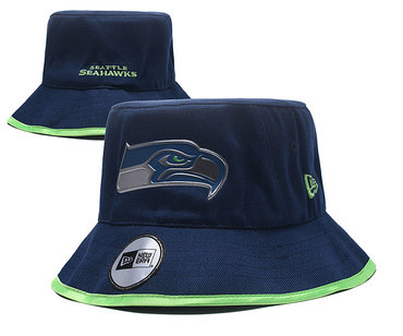Seahawks Team Logo Navy Wide Brim Hat YD