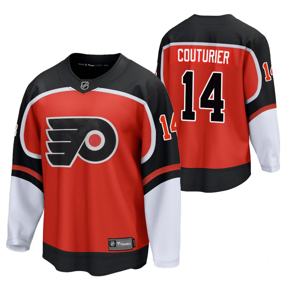 Sean Couturier Flyers 2021 Reverse Retro Orange Jersey Special Edition