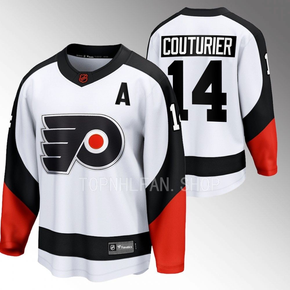 Sean Couturier Flyers Special Edition 2.0 White Jersey Breakaway