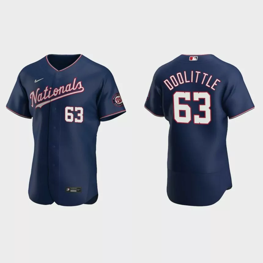 Sean Doolittle Washington Nationals Authentic Alternate Jersey – Navy