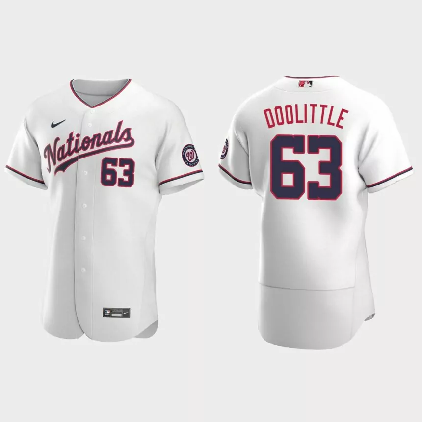 Sean Doolittle Washington Nationals Authentic Jersey – White