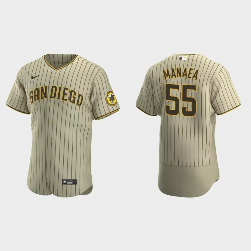 Sean Manaea San Diego Padres Authentic Alternate Jersey – Tan Brown