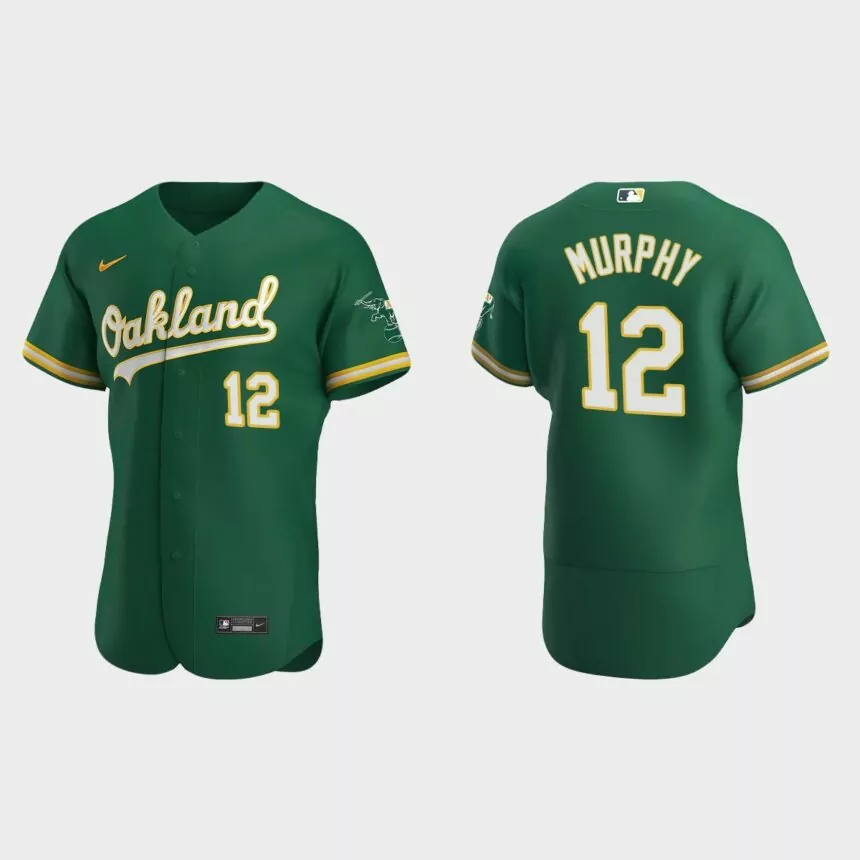 Sean Murphy #12 Oakland Athletics Authentic Alternate Jersey – Kelly Green