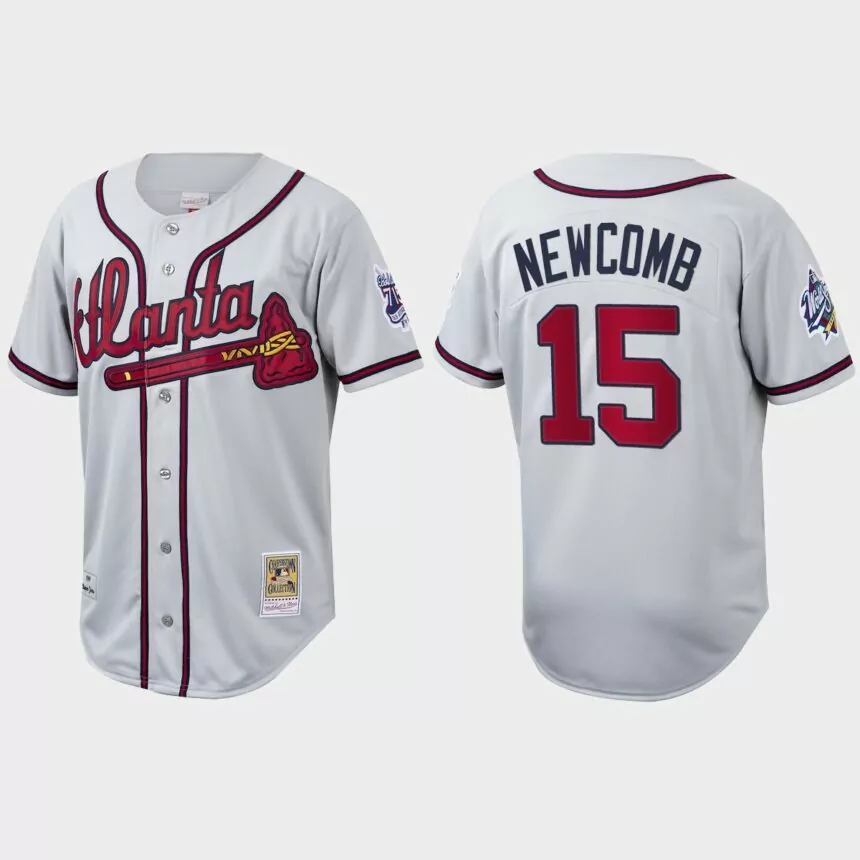 Sean Newcomb Atlanta Braves Cooperstown Collection Authentic Jersey – White