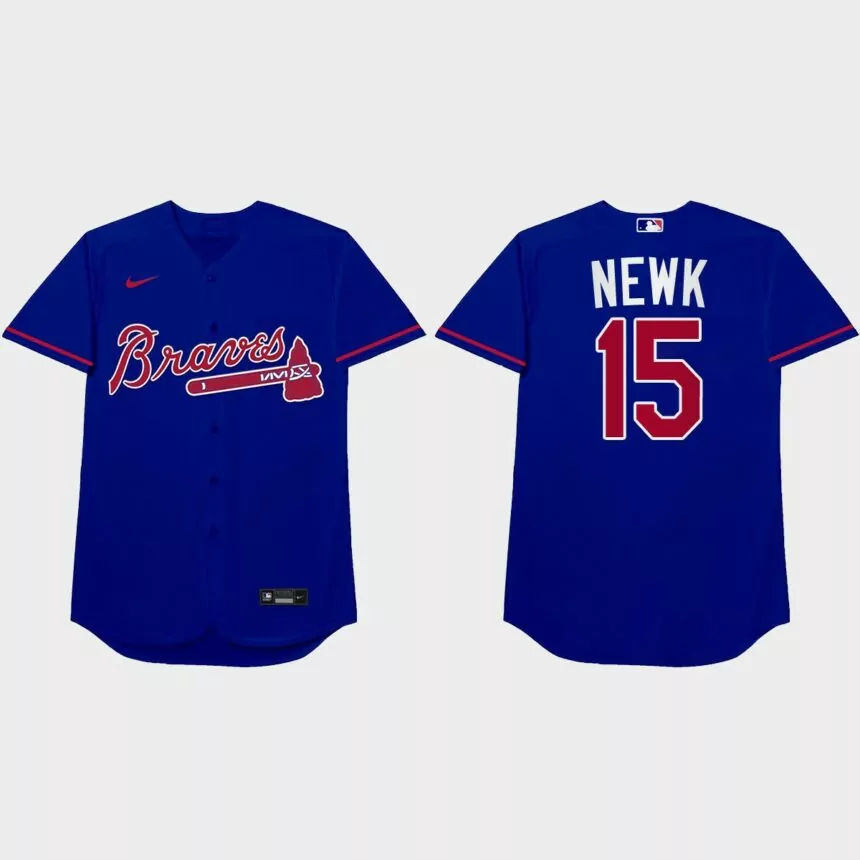 Sean Newcomb Nickname Braves 2021 Players’ Weekend Newk Jersey – Royal
