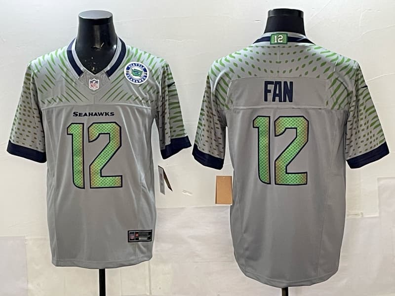 Seattle  Seahawks F.U.S.E. Limited Rivalry Series Jersey - All Stitched Fan - 12
