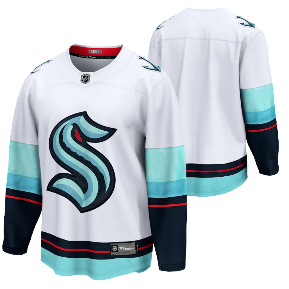 Seattle Kraken # White 2021-22 Away Jersey