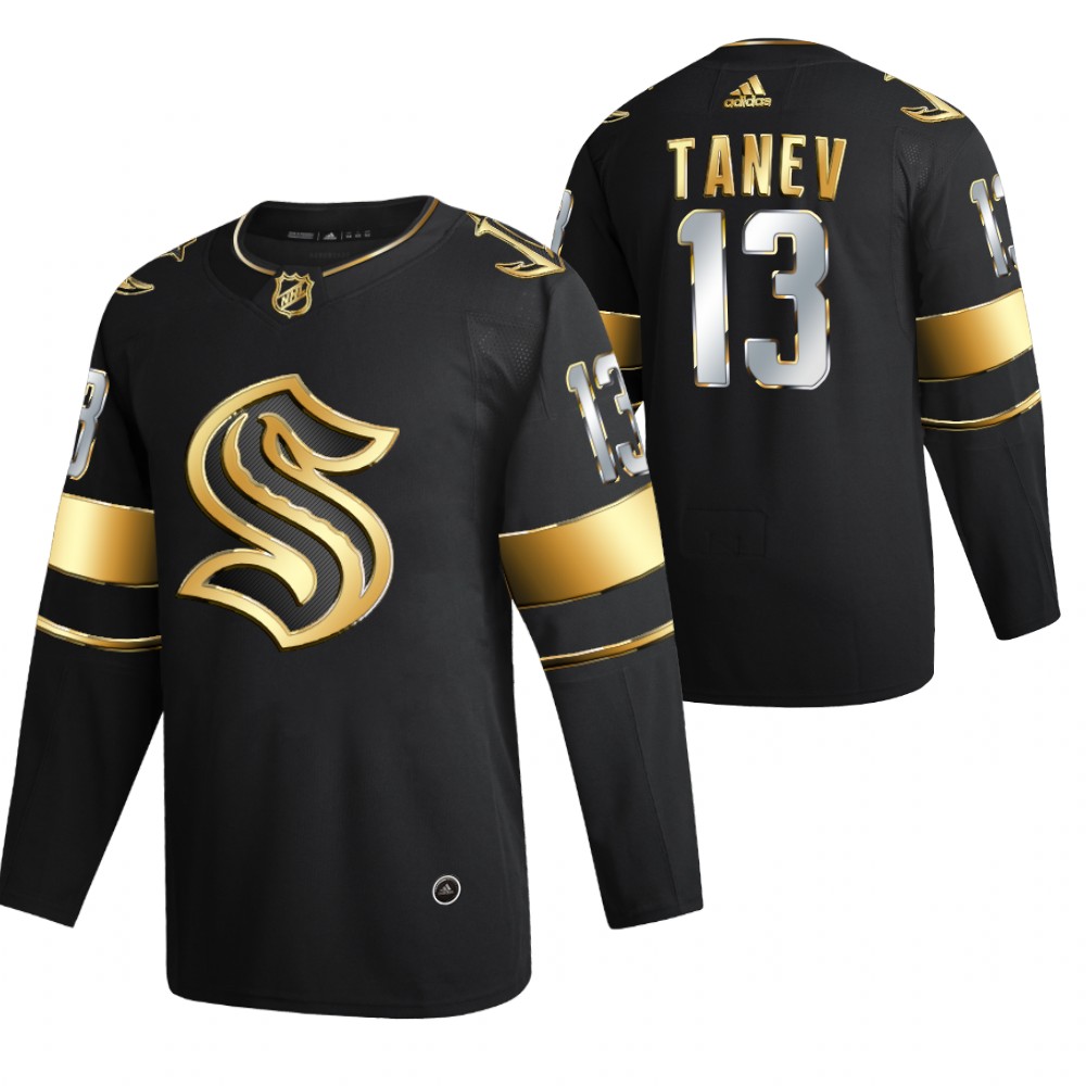 Seattle Kraken Brandon Tanev 2021-22 Golden Edition Authentic Jersey Black