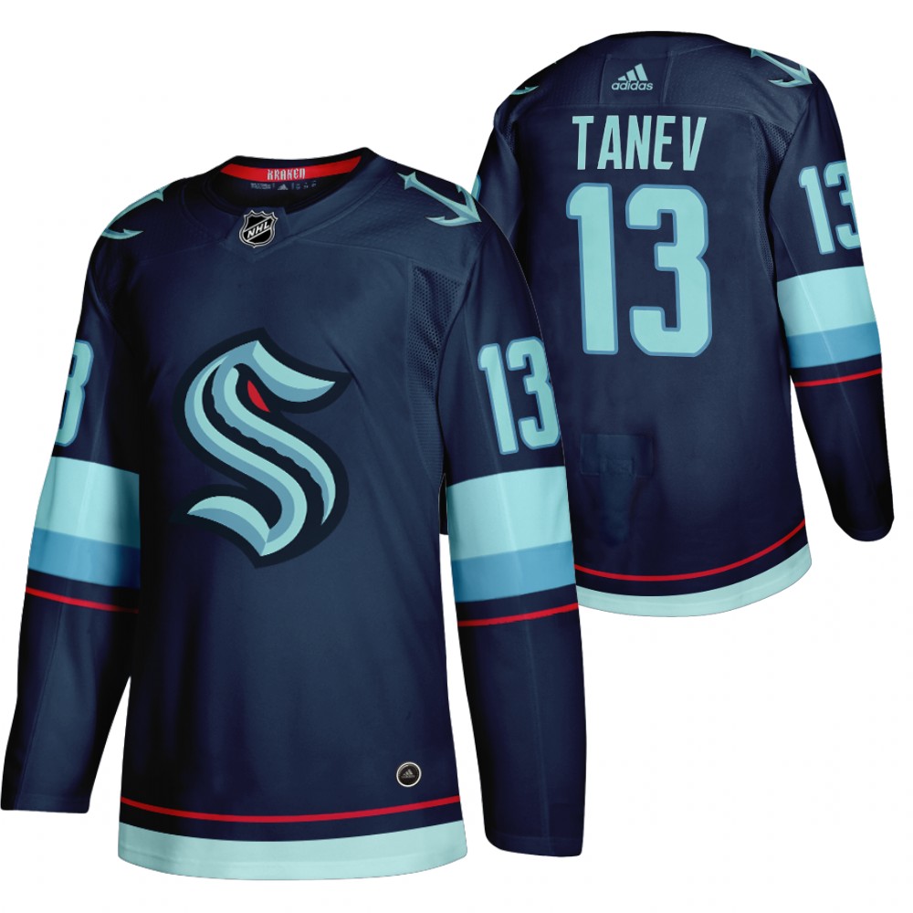 Seattle Kraken Brandon Tanev 2021-22 Home Authentic Jersey Navy