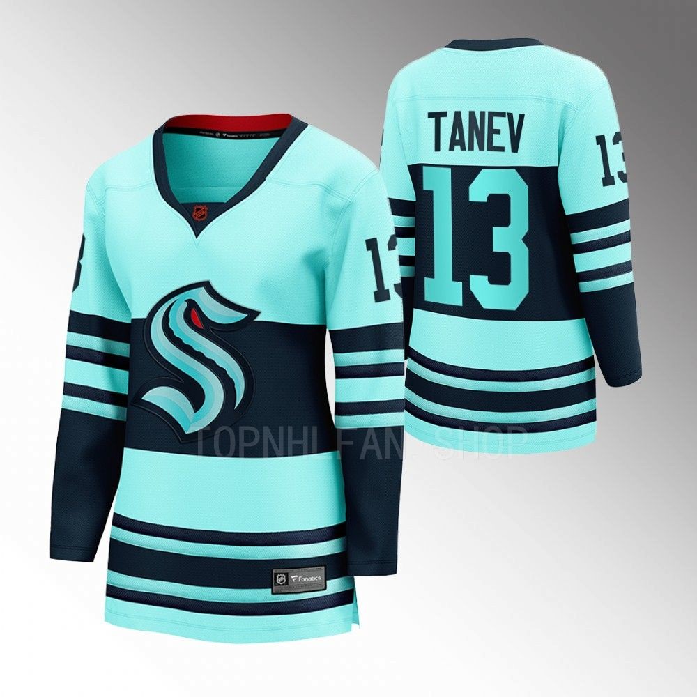 Seattle Kraken Brandon Tanev Women Ice Blue 2022 Special Edition 2.0 Jersey