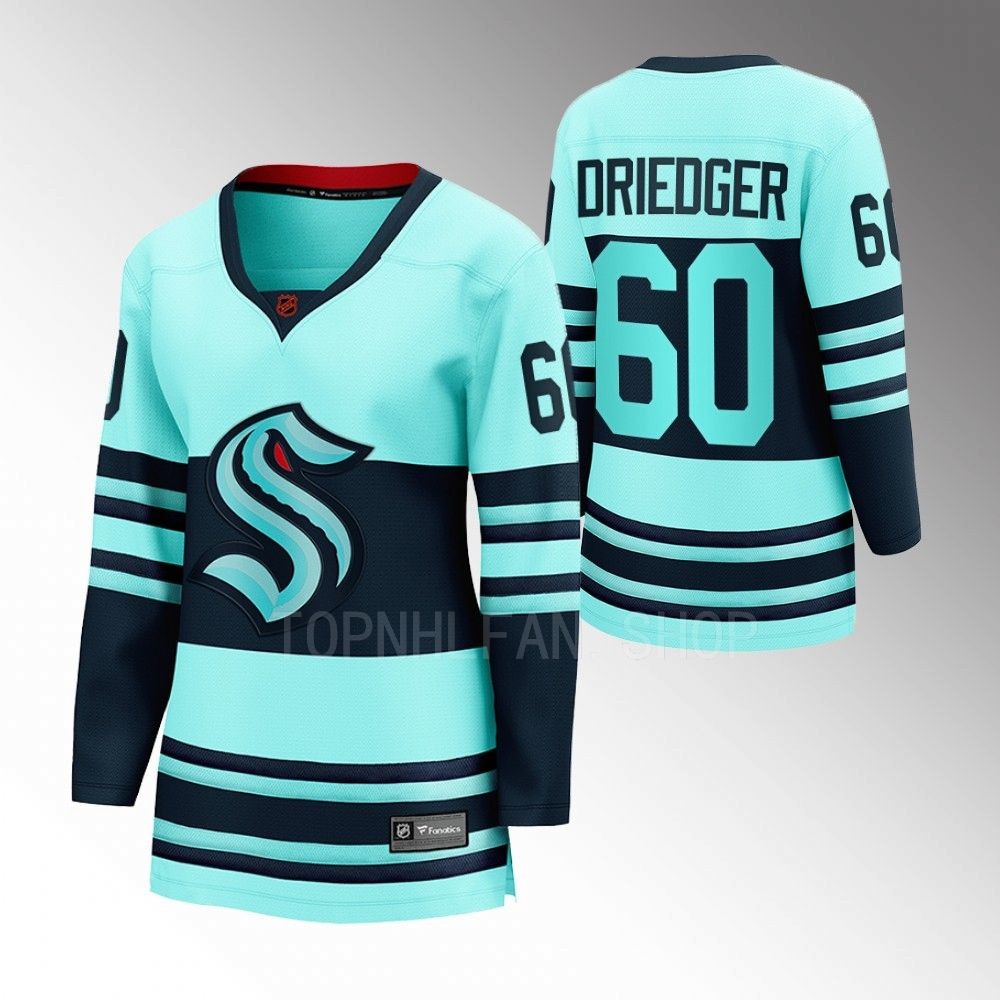 Seattle Kraken Chris Driedger Women Ice Blue 2022 Special Edition 2.0 Jersey