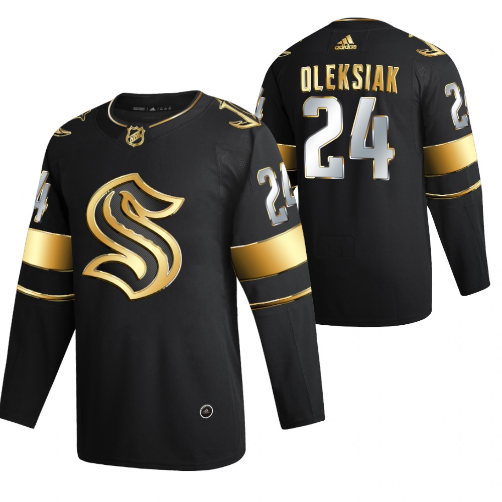 Seattle Kraken Jamie Oleksiak 2021-22 Golden Edition Authentic Jersey Black