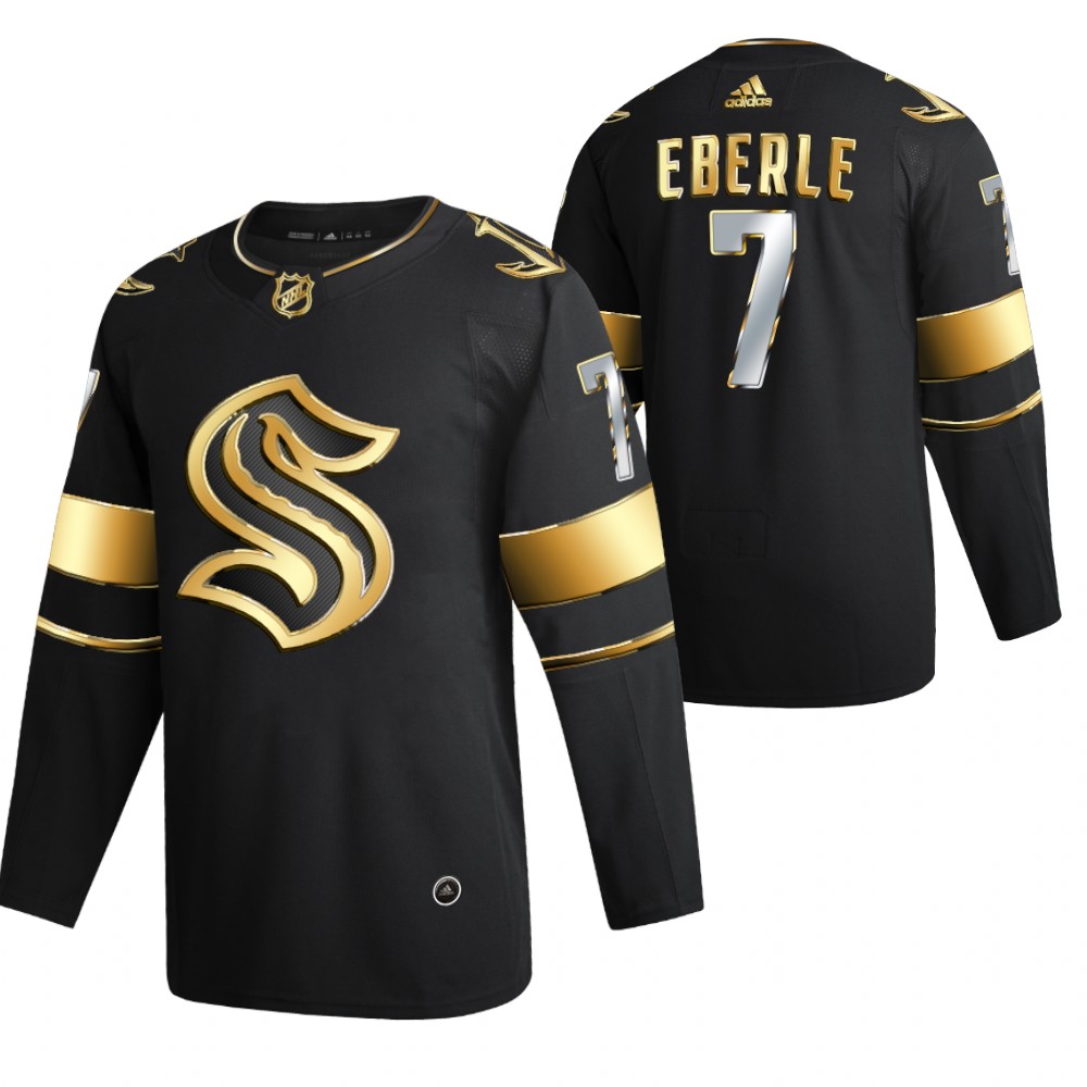 Seattle Kraken Jordan Eberle 2021-22 Golden Edition Authentic Jersey Black