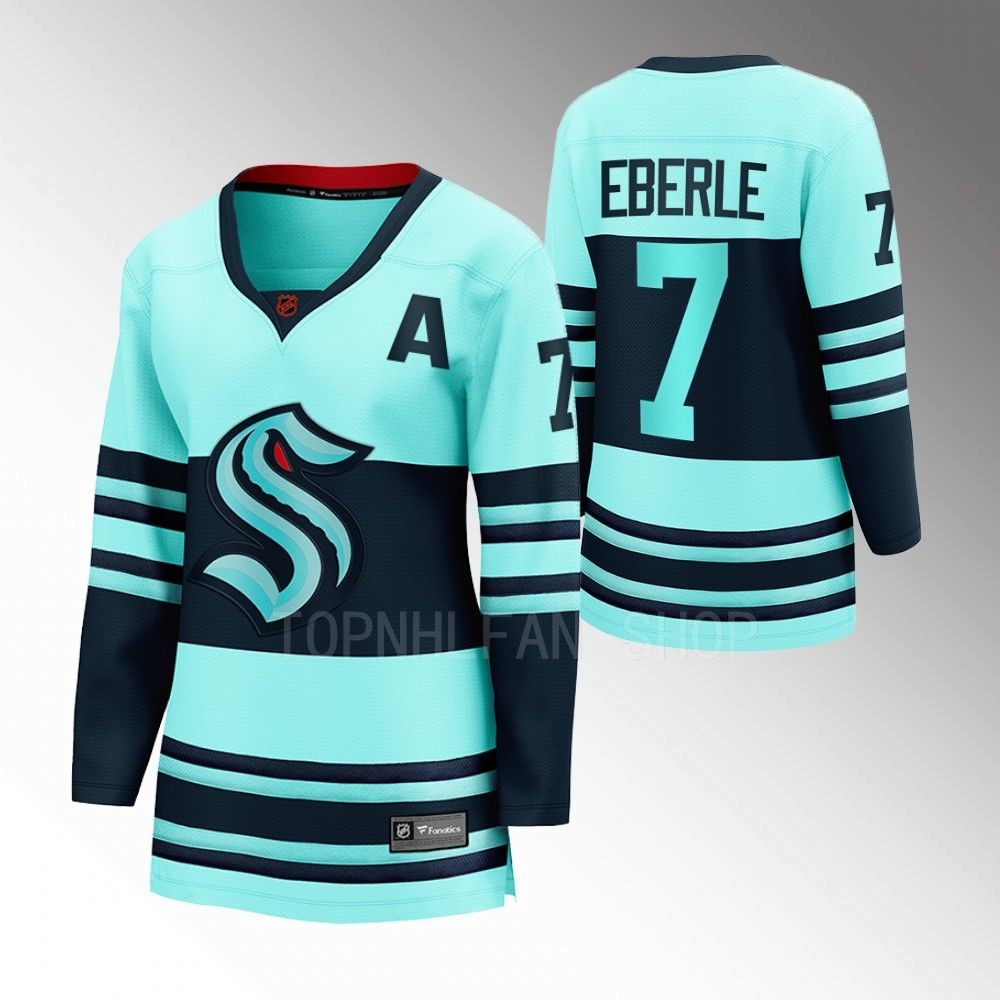 Seattle Kraken Jordan Eberle Women Ice Blue 2022 Special Edition 2.0 Jersey