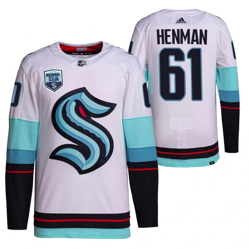 Seattle Kraken Luke Henman 2021-22 Away Authentic Jersey White
