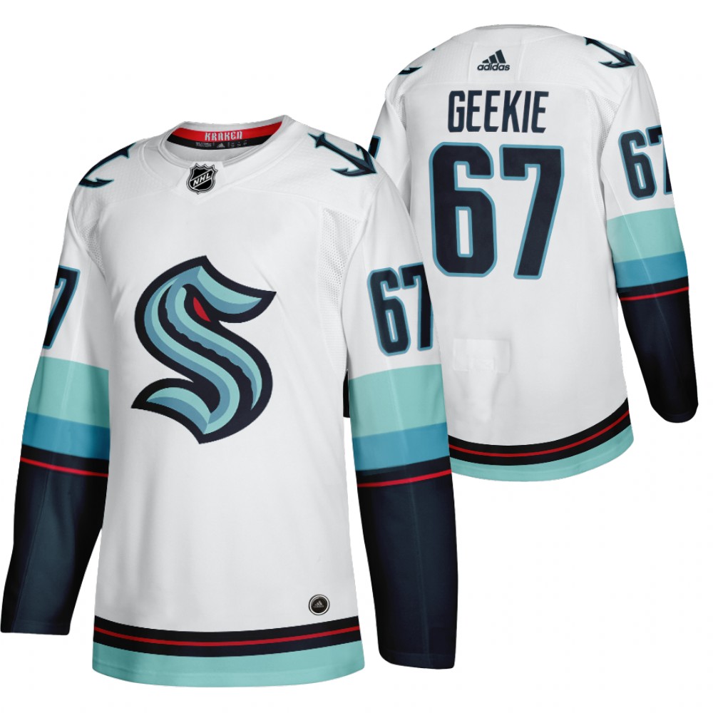 Seattle Kraken Morgan Geekie White 2021-22 Away Authentic Jersey