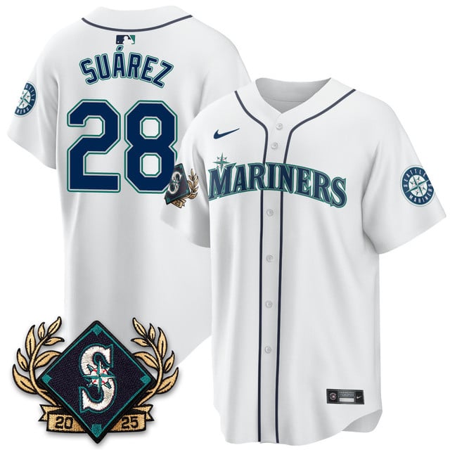 Seattle Mariners 2025 Series Jersey - All Stitched Eugenio Suárez  -  28