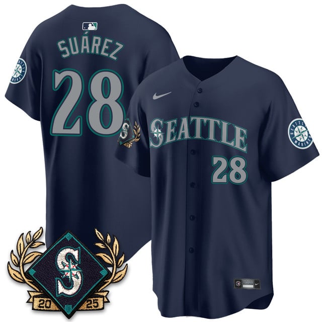 Seattle Mariners 2025 Series Jersey - All Stitched Eugenio Suárez - 28