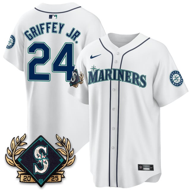 Seattle Mariners 2025 Series Jersey - All Stitched Ken Griffey Jr.  -  24