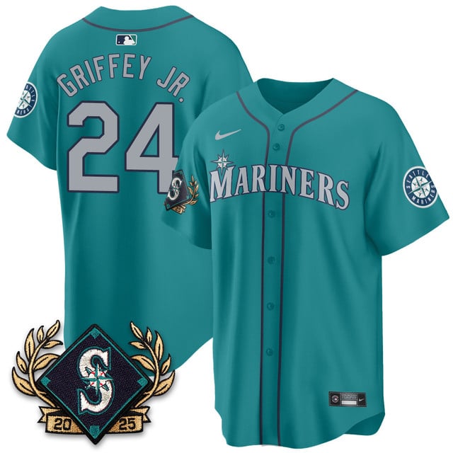 Seattle Mariners 2025 Series Jersey - All Stitched Ken Griffey Jr. -  24