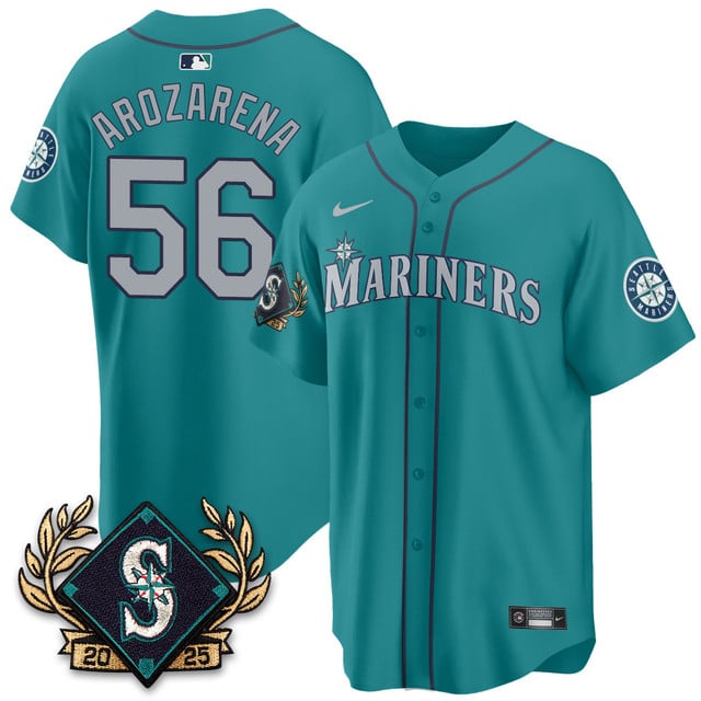 Seattle Mariners 2025 Series Jersey - All Stitched Randy Arozarena  -  56