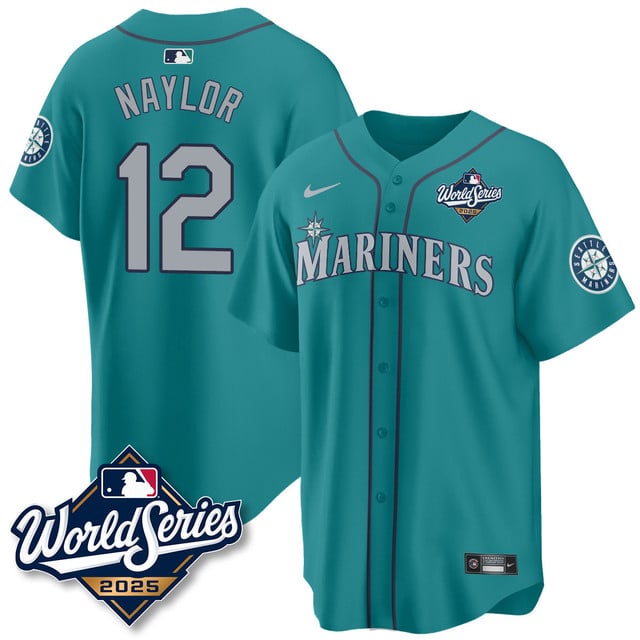 Seattle Mariners 2025 World Series Jersey - All Stitched Josh Naylor -  12